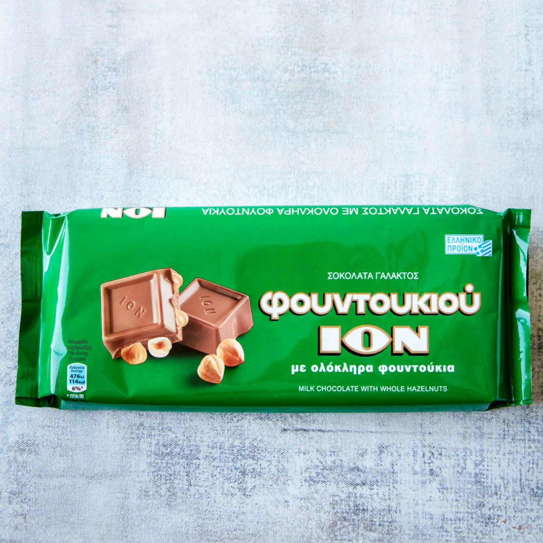  Ion Milk Chocolate with Almomds Green (10x100gr)