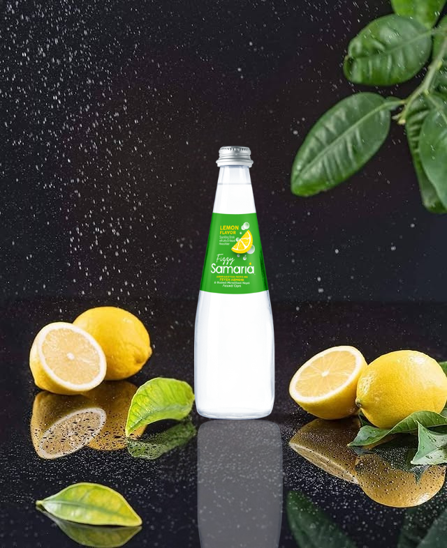 Samaria Glass Sparkling Water with Lemon (24x330ml)