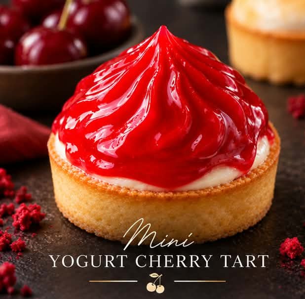 Mini Yogurt Cherry Tart 35pcs